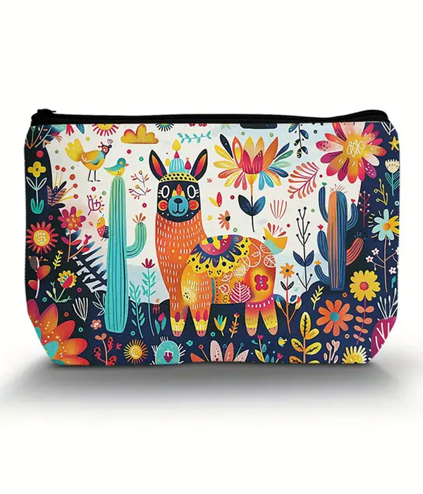 Alpaca cosmetic makeup bag