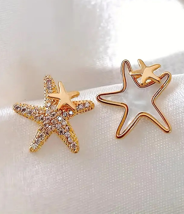 Sealife theme starfish earring