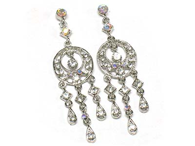 Crystal chandelier drop earring