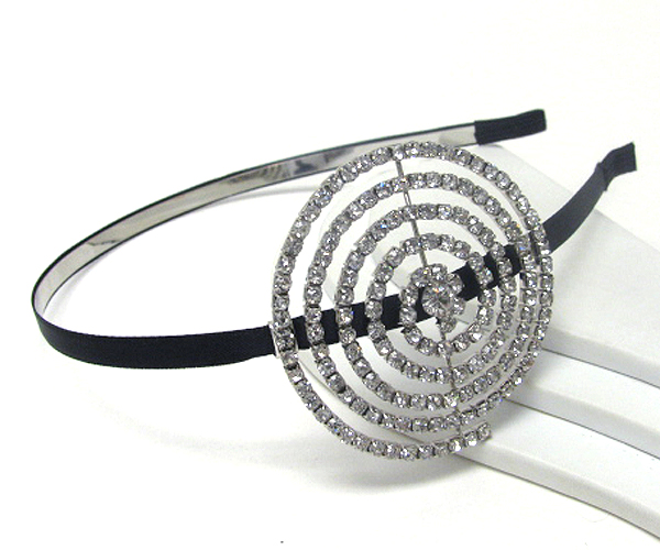 Rhinestone coil accent headband