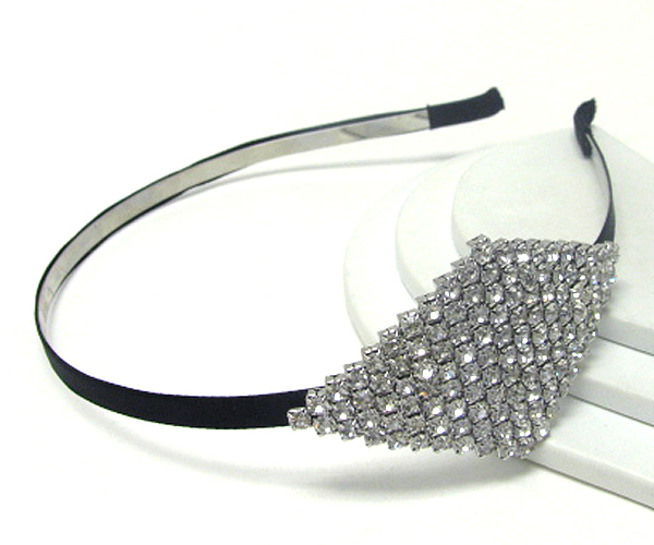 Multi crystal stud accent headband