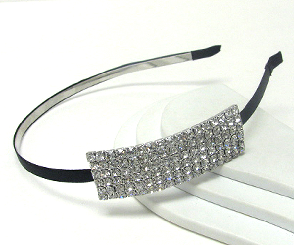 Multi crystal stud accent headband