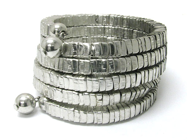 Multi row snake chain bracelet- free wrap style