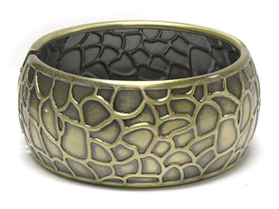 Burnish casting metal hinge bangle