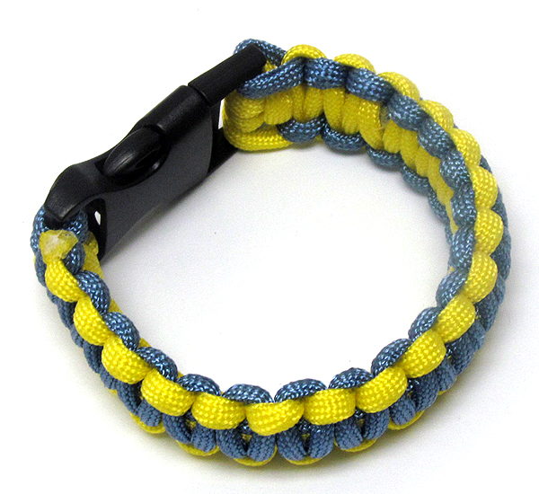 Paracord school theme bracelet