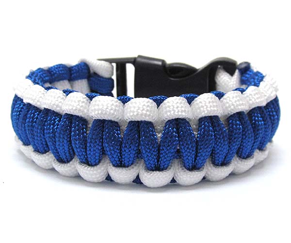 Paracord school theme bracelet