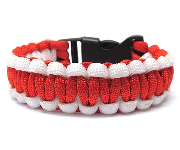 Paracord school theme bracelet