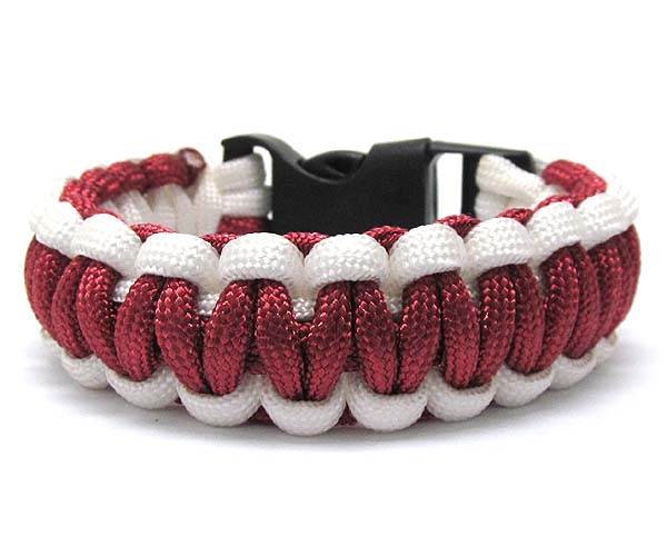 Paracord school theme bracelet