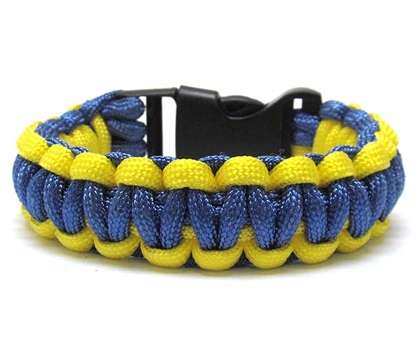 Paracord school theme bracelet