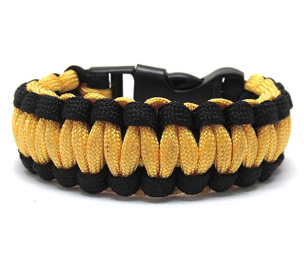 Paracord school theme bracelet