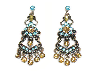 Austrian crystal chandelier earring