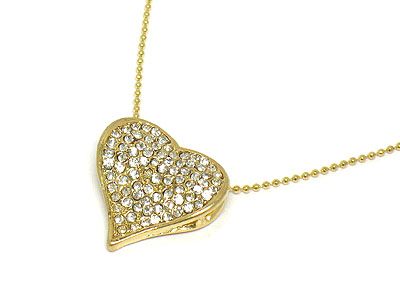 Crystal heart necklace