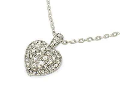 Crystal heart necklace