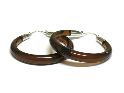 Acrylic hoop earring - hoops