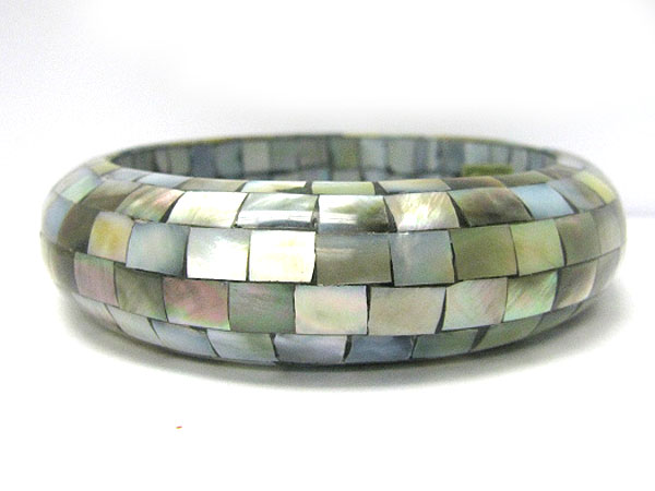 Abalne mosaic bangle