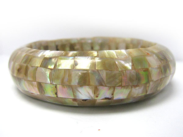 Abalne mosaic bangle