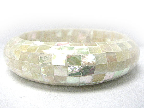 Abalne mosaic bangle