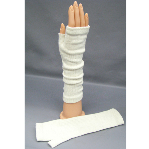 Fingerless lurex opera glove - 50% polyester 50% acrylic