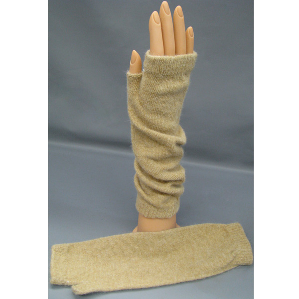 Fingerless lurex opera glove - 40% wool 30% rabbit fur 30% acrylic