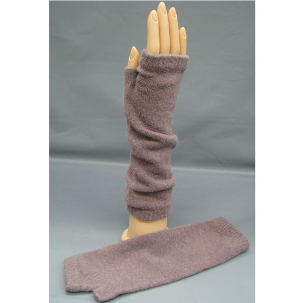 Fingerless lurex opera glove - 40% wool 30% rabbit fur 30% acrylic