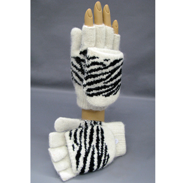 Zebra pop top glove