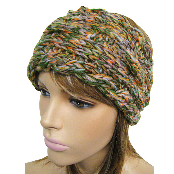 Chunky cable swirl headwrap - 100% acrylic