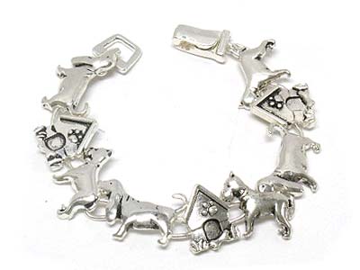 Multi doggy pattern magnetic bracelet