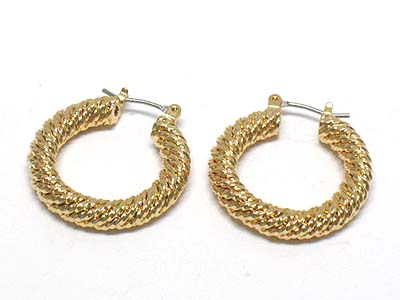 Casting metal small hoop earring  - hoops