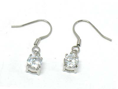 Crystal cz 6m earring