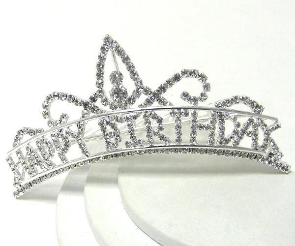 Rhinestone tiara - happy birthday