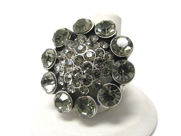 Crystal stud stretch ring 