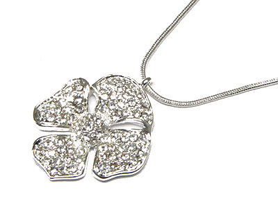 Crystal flower necklace