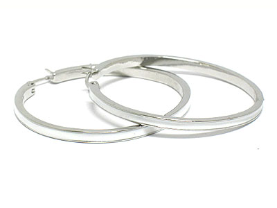 Enamel hoop earring - hoops