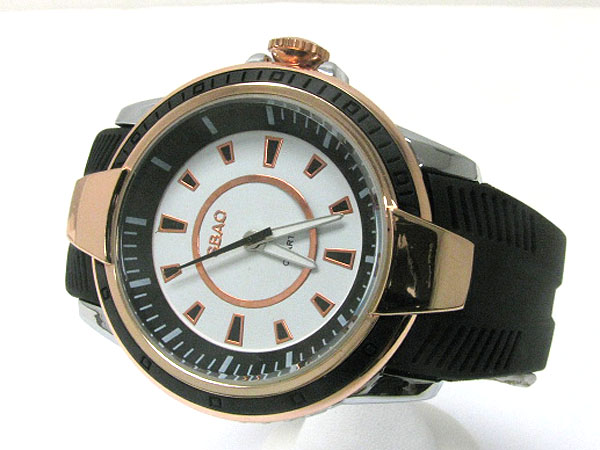 Rubber band fashion boy friend watch