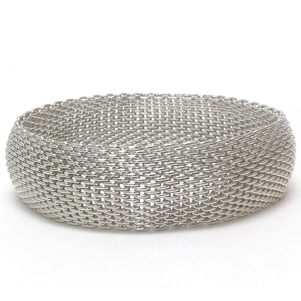 Metal mesh chain bracelet