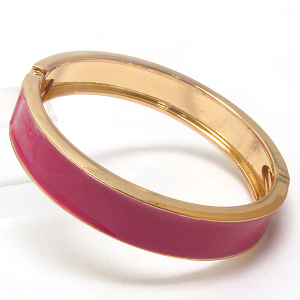 Epoxy cover deco hinge bangle bracelet