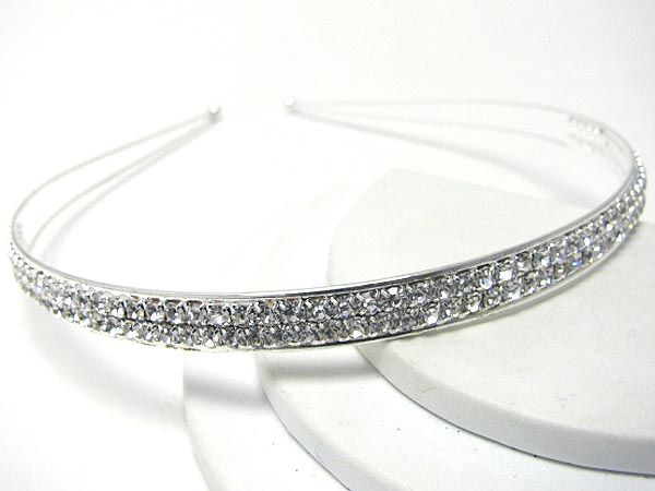 Rhinestone double line headband