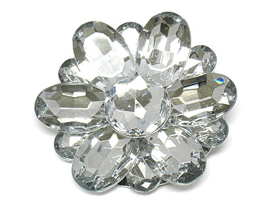 Acrylic flower brooch