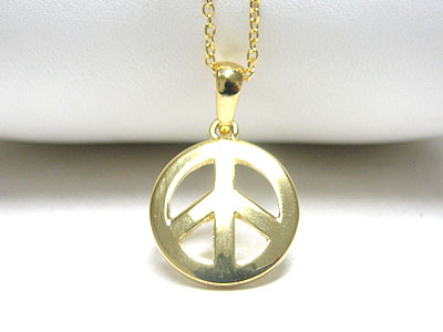 Small peeace mark pendant necklace