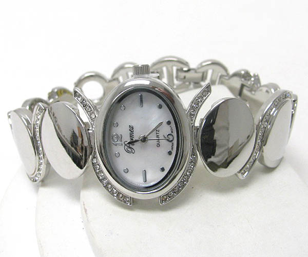 Crystal deco designer style watch