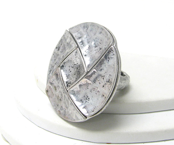 Metal art round stretch ring