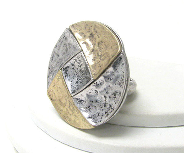 Metal art round stretch ring