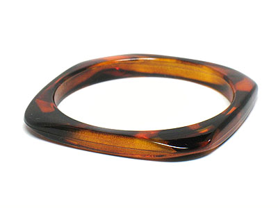 Animal print thin acrylic bangle bracelet