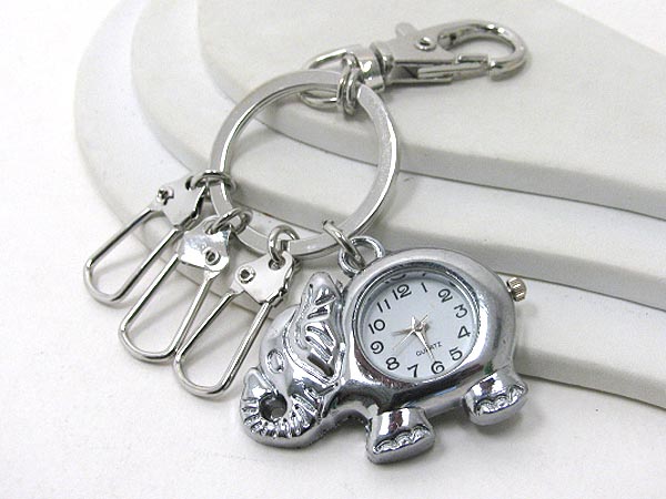 Elephant clock key holder