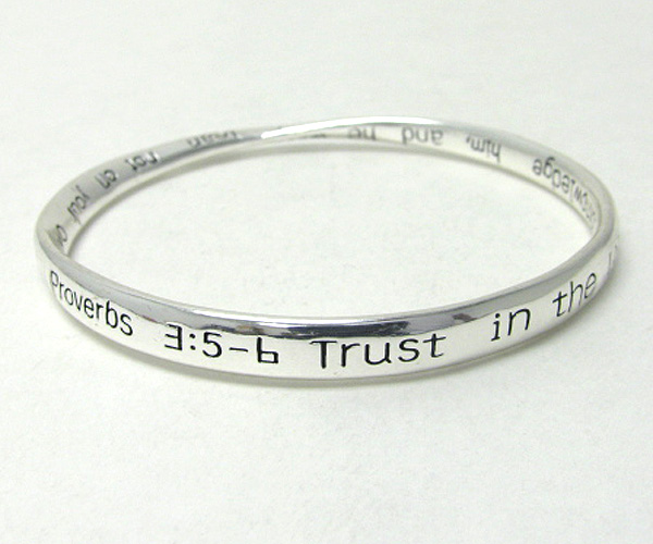 Message metal bracelet