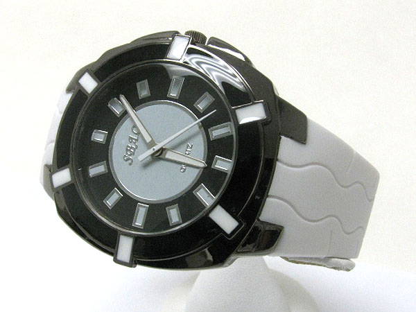 Rubber band fashion boy friend watch