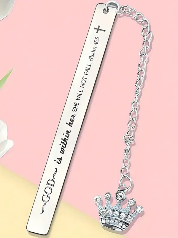 Religious inspiration stainless steel bookmark - psalm 46:5