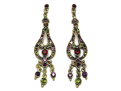 Austrian crystal chandelier earring