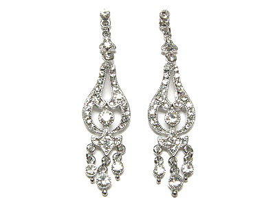 Austrian crystal chandelier earring