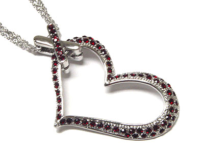 Crystal heart necklace